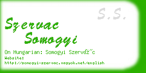 szervac somogyi business card
